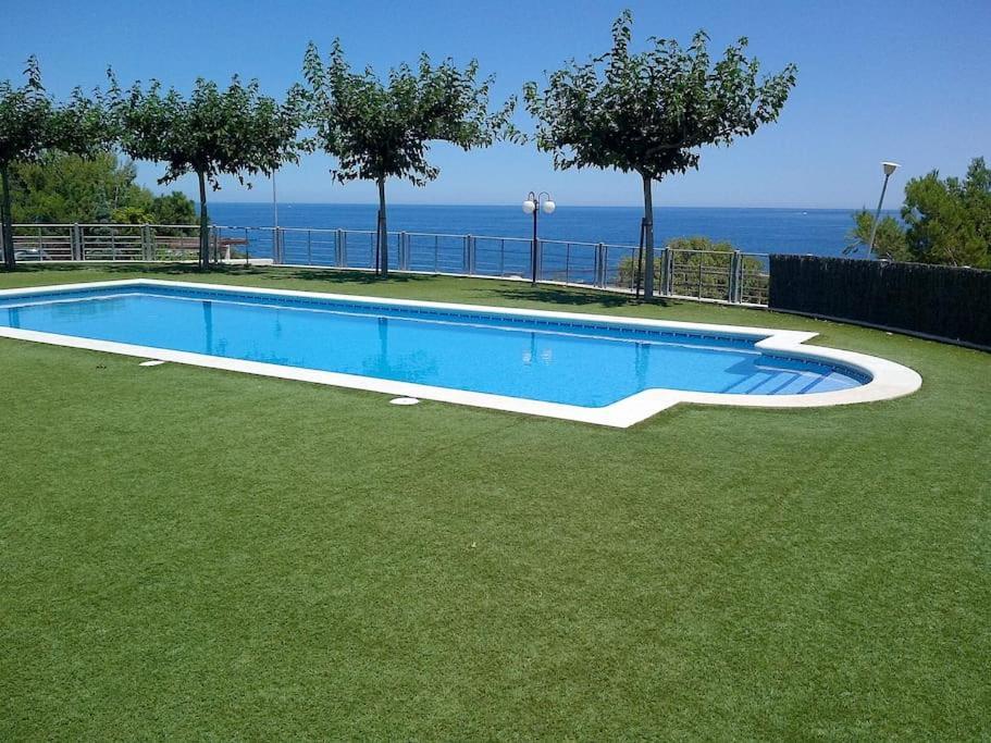 Residence Avec Piscine Face A La Mer, 1Ere Ligne Llança Exterior foto